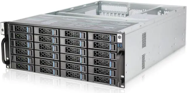 Alt view image 2 of 7 - S465-24 12GB/Expander expansion backplane Distributed storage server 24 drawer 4U hot plug chassis Air cooled empty chassis