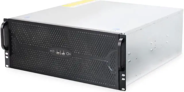 Alt view image 7 of 7 - GPU Server chassis 4U storage big data server redundant power supply lower air cooling server chassis empty chassis