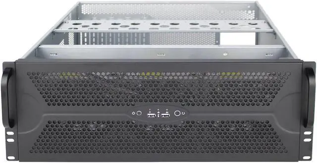 Alt view image 2 of 7 - GPU server chassis 4U server chassis air-cooled storage big data host cluster computer empty chassis