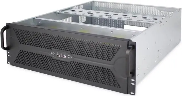 Alt view image 3 of 7 - GPU server chassis 4U server chassis air-cooled storage big data host cluster computer empty chassis