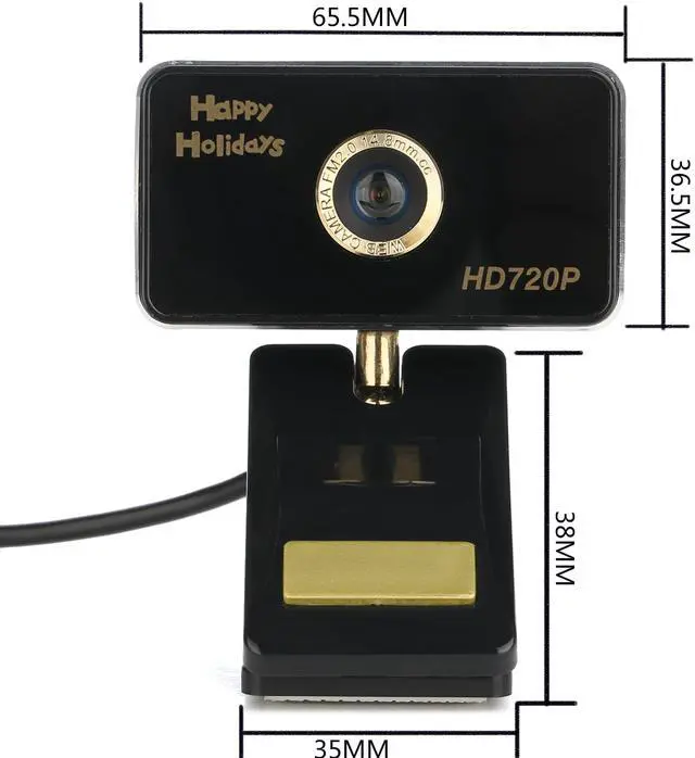 Alt view image 6 of 7 - Full HD USB Webcam 720P Manual Focus Webcam with Built-in Microphone for Skype Video Calling and Recording Camera TV Conference
