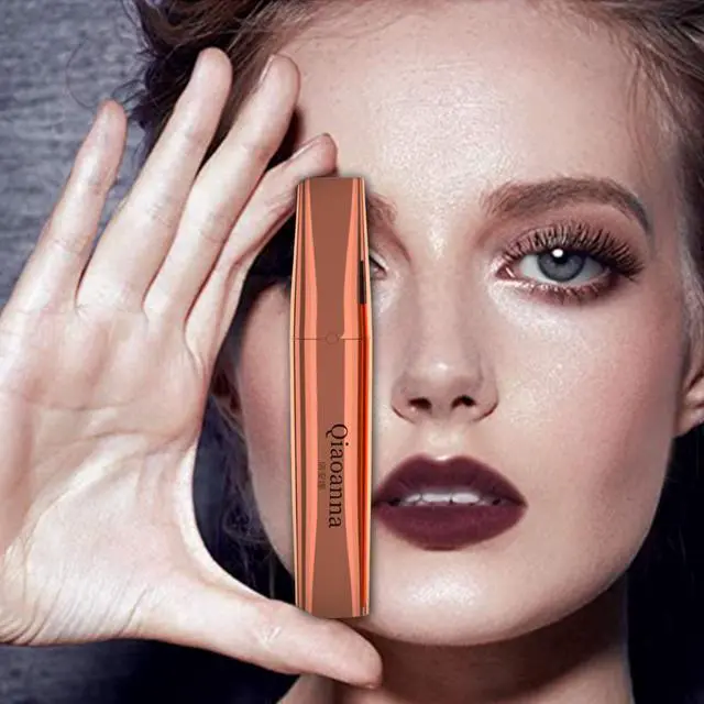 Alt view image 7 of 7 - Black Mascara Waterproof Lash Effect Mascara Luxuriously Longer, Thicker, Voluminous Eyelashes Hypoallergenic Eyelash Rubber Brush A206 Slender Eyelashes for Daily Makeup