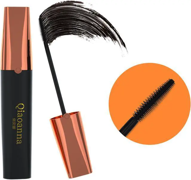 Main image of Black Mascara Waterproof Lash Effect Mascara Luxuriously Longer, Thicker, Voluminous Eyelashes Thick Brush Head Create 3D Thick Curled Eyelashes A207
