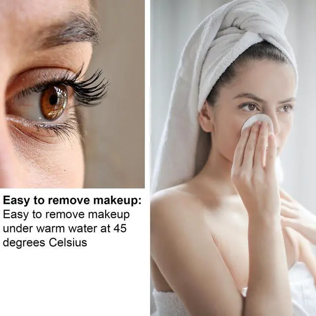 Alt view image 6 of 7 - Black Mascara Waterproof Lash Effect Mascara Luxuriously Longer, Thicker, Voluminous Eyelashes Hypoallergenic Eyelash Rubber Brush A206 Slender Eyelashes for Daily Makeup