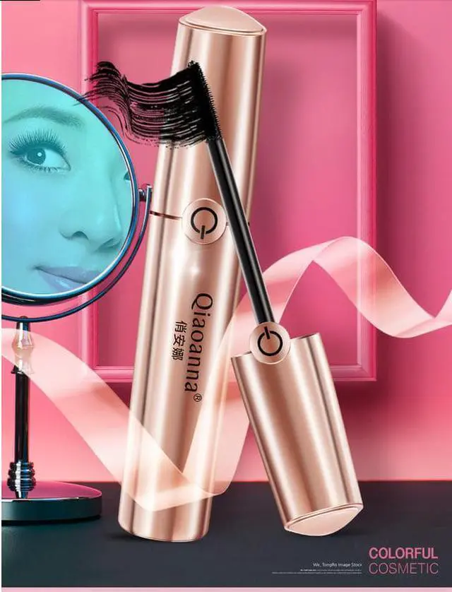 Alt view image 3 of 3 - 4D Silk Fiber Eyelash Mascara Extension Makeup Black Waterproof Eye Lashes