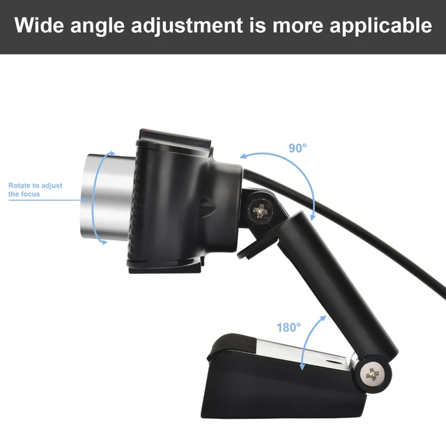 Alt view image 4 of 7 - 1080P HD Webcam with NoiseCancelling Microphone, Manual Focus USB Web Camera for Laptop Desktop Video Calling Streaming1