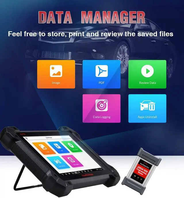 Alt view image 6 of 7 - Autel MK908P OBD2 Scanner Car Diagnostic Scan Tool with J2534 for ECU Programming, Coding + MaxiScope MP408 + TPMS Reset Tool TS401 + MaxiVideo MV105