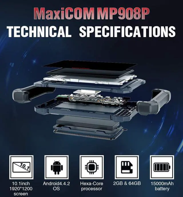 Alt view image 4 of 7 - Autel MK908P OBD2 Scanner Car Diagnostic Scan Tool with J2534 for ECU Programming, Coding + MaxiScope MP408 + TPMS Reset Tool TS401 + MaxiVideo MV105