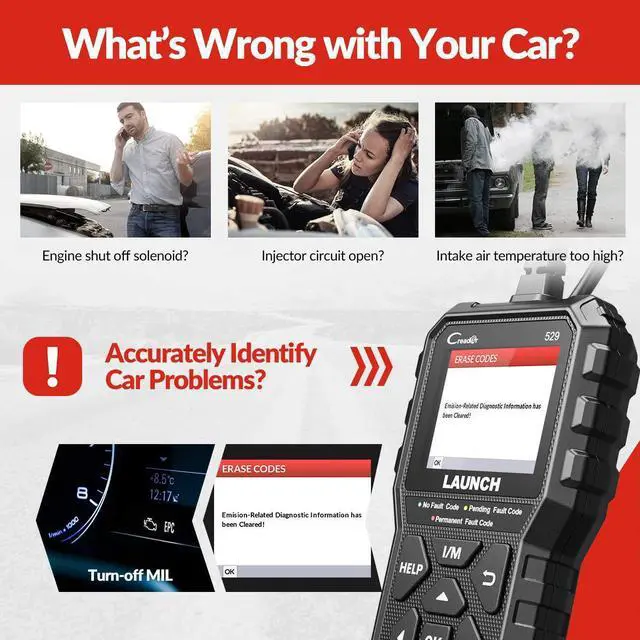 Alt view image 7 of 7 - LAUNCH CR529 OBD2 Scanner Code Reader Automotive Diagnostic Scan Tool (2022 Elite Ver. Upgraded of CR319)