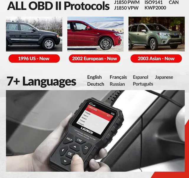 Alt view image 6 of 7 - LAUNCH CR529 OBD2 Scanner Code Reader Automotive Diagnostic Scan Tool (2022 Elite Ver. Upgraded of CR319)