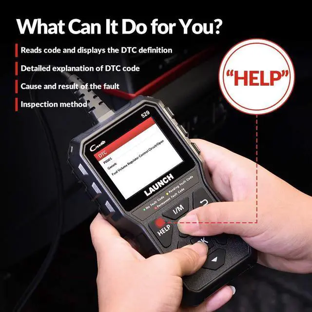 Alt view image 3 of 7 - LAUNCH CR529 OBD2 Scanner Code Reader Automotive Diagnostic Scan Tool (2022 Elite Ver. Upgraded of CR319)
