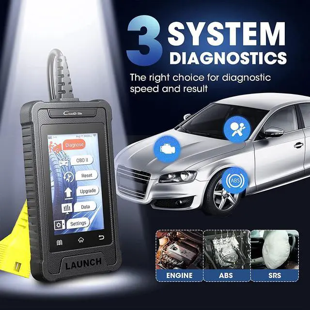 Alt view image 3 of 7 - LAUNCH OBD2 Scanner Creader Elite CRE300 ,Car Diagnostic Scan Tool Full OBD2 Functions