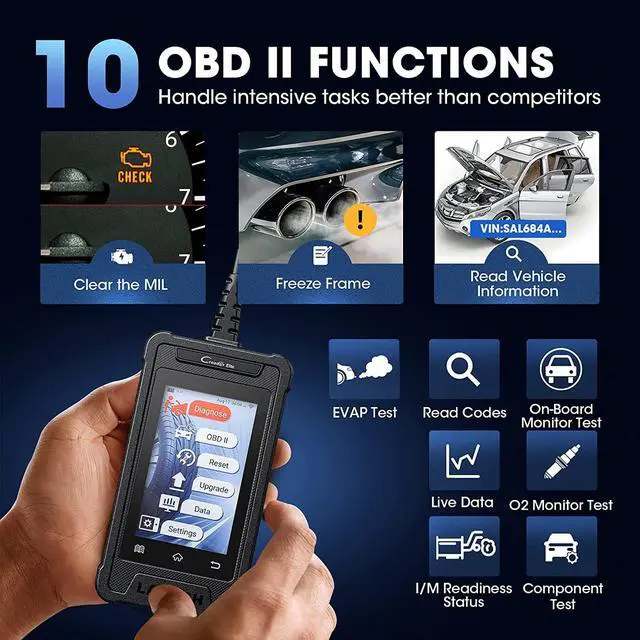 Alt view image 4 of 7 - LAUNCH OBD2 Scanner Creader Elite CRE300 ,Car Diagnostic Scan Tool Full OBD2 Functions