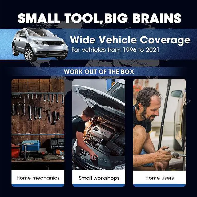 Alt view image 2 of 7 - LAUNCH OBD2 Scanner Creader Elite CRE300 ,Car Diagnostic Scan Tool Full OBD2 Functions