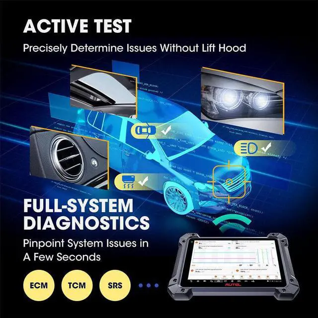 Alt view image 6 of 7 - Autel MaxiSys Pro MK908P Car Diagnostic Tool with WiFi Bluetooth Jbox J2534 VCI ECUs BCM PCM Reprogramming