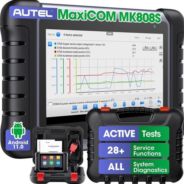 Autel MaxiCOM MK808S OBD2 Scanner Bidirectional Scan Tool 28+ Services,  OE-Level All Systems Diagnostic Scanner, FCA AutoAuth Compatible with