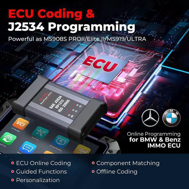 Alt view image 5 of 7 - Autel MaxiIM IM608 II Pro IMMO Key Fob Programming Car Diagnostic Scan Tool with XP400 PRO, Advanced ECU Coding & Bidirectional, 40+ Services Upgrade of IM608PRO