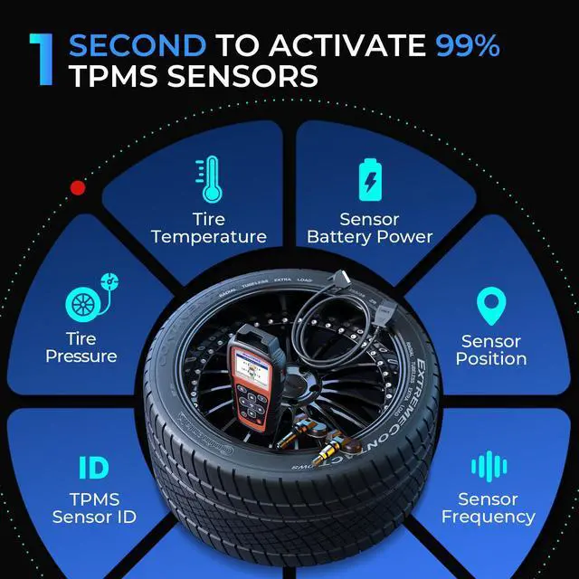 Alt view image 6 of 7 - Autel MaxiTPMS TS508WF TPMS Programming Tool Relearn/Activate All Sensors, TPMS Scan Tool Read/Clear DTCs, TPMS Reset Upgraded of TS508 TS408