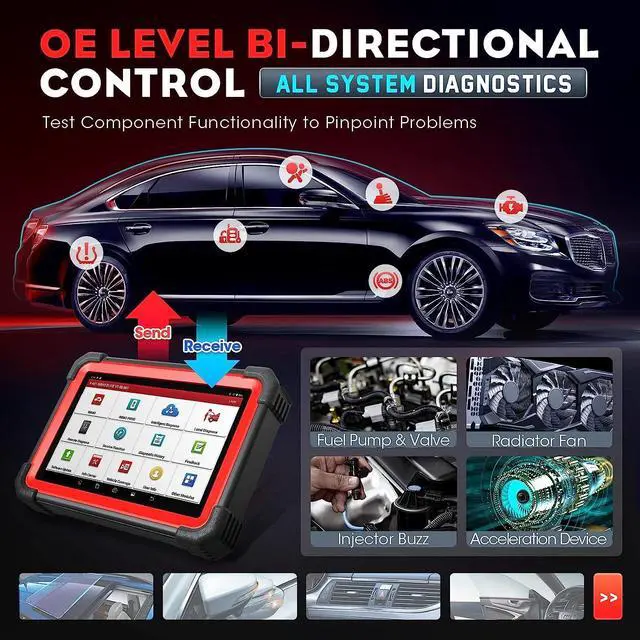 Alt view image 3 of 3 - LAUNCH X431 Elite Car Diagnostic Scan Tool with X-PROG3 CANFD&DOIP, 39+ Services 2 Years Free Update