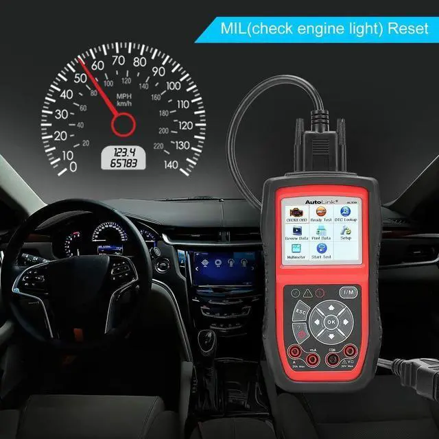 Alt view image 6 of 7 - Autel AutoLink AL539 OBD2 Scanner Car Diagnostic Code Reader with Automotive Multimeter & Turns Off Engine Light (MIL)