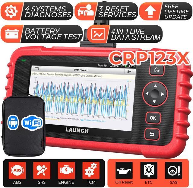 LAUNCH CRP129i OBD2 Scanner Car Scanner 4 Systems ABS SRS Transmission  Engine Code Reader with 8 Reset Functions Automotive Diagnostic Scanner  Tool