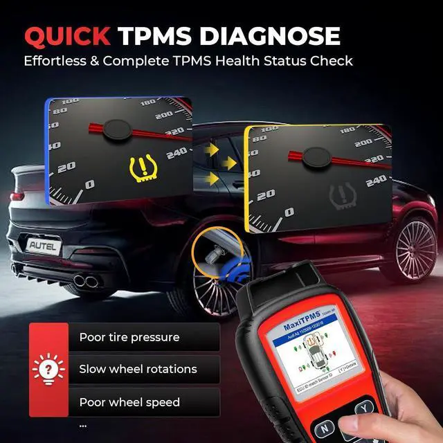 Alt view image 6 of 7 - Autel MaxiTPMS TS508 TPMS Relearn Tool TPMS Programming Tool for MX-Sensors (315/433 MHz) Relearn/Activate All Sensors