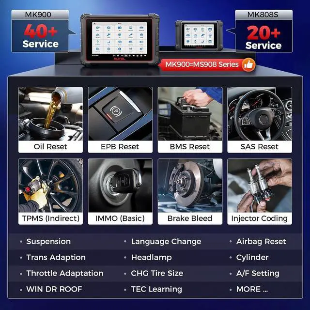 Alt view image 3 of 7 - Autel MaxiPRO MP808S Car Diagnostic Scan Tool  Advanced ECU Coding, Active Test, 30+ Service, Bidirectional All System Diagnostics, Work with MV105/MV108 Upgrade of MS906 MP808 DS808