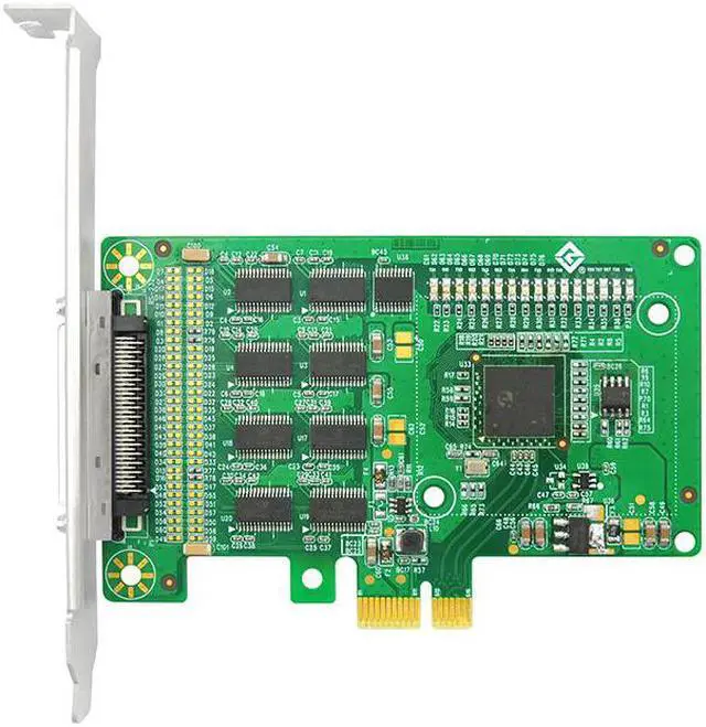 Main image of Linkreal 8-port DB 9 Serial RS-232 PCI Express x1 Controller Card with XR17V352 chips and low profile bracket For POS and ATM Applications