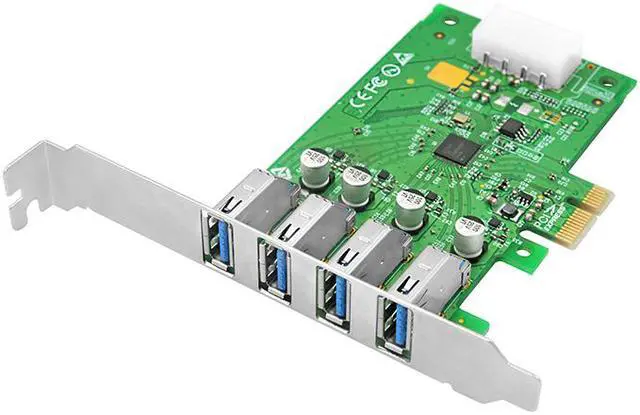 Alt view image 2 of 5 - Linkreal 4 Ports USB 3.0 Expansion Card 5Gb/s PCI Express to USB 3.0 Converter Adapter Card for Desktop by PCIe x1 x4 x8 x16 slot