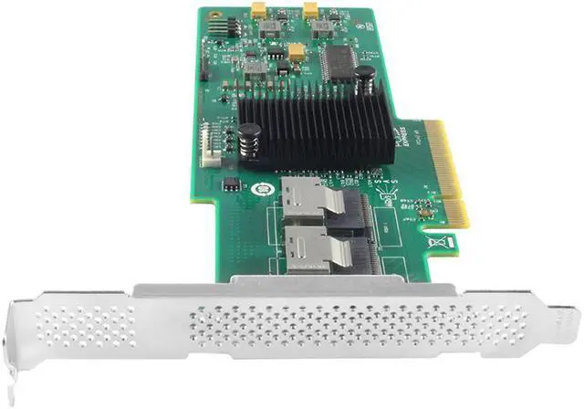 Alt view image 4 of 4 - 8-Port Internal PCI Express SAS/SATA HBA RAID Controller Card, 6Gb/s with SAS2008 Chip, Compatible For SAS 9211-8I