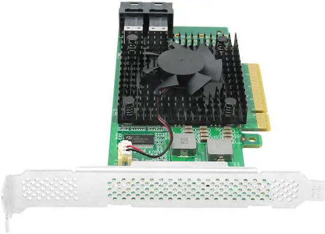 Alt view image 5 of 6 - Linkreal PCI Express 3.0 x8 to 2 x U.2 (SFF-8643) NVMe SSD Adapter