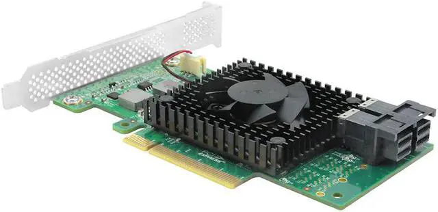 Alt view image 4 of 6 - Linkreal PCI Express 3.0 x8 to 2 x U.2 (SFF-8643) NVMe SSD Adapter