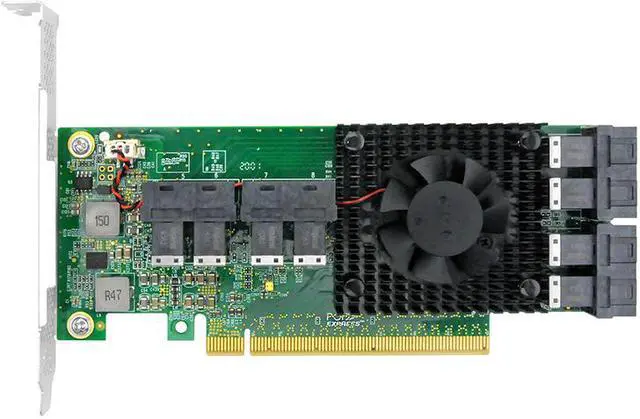 Main image of Linkreal PCI Express x16 to 8 U.2 SFF-8643 NVMe SSD Adapter Card