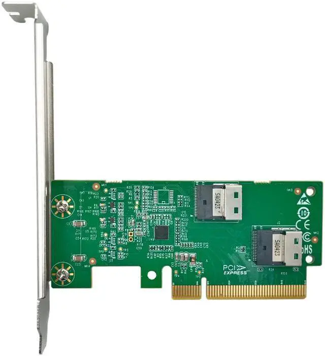 Main image of Linkreal PCI Express 4.0 x8 to Two SlimSAS SFF-8654 4i Adapter