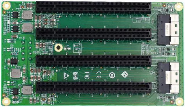 Main image of Linkreal 2 Port SFF-8654 to 4 PCIe x16 Slot Adapter