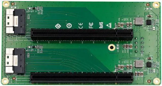 Main image of Linkreal 2 Port SFF-8654 to 2 PCIe x16 Slot Adapter-LRFCF922