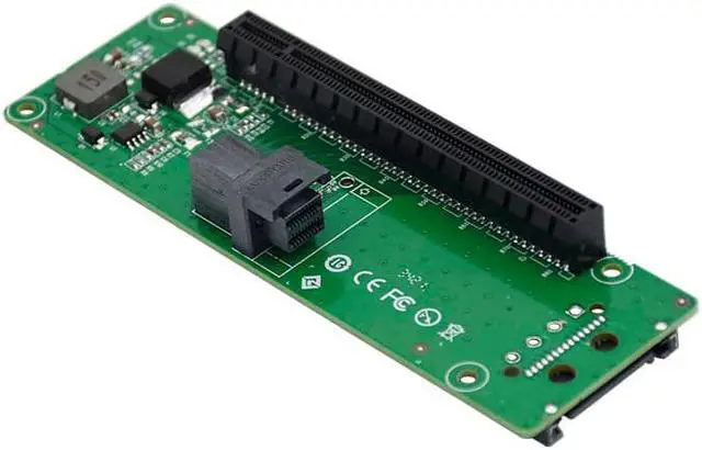 Alt view image 4 of 5 - Linkreal 1 Port SFF-8643 to PCIe x16 Slot Adapter