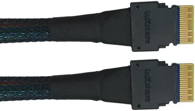 Main image of Linkreal PCIe 4.0 SlimSAS 4i (SFF-8654) to SlimSAS 4i (SFF-8654) Cable-80cm