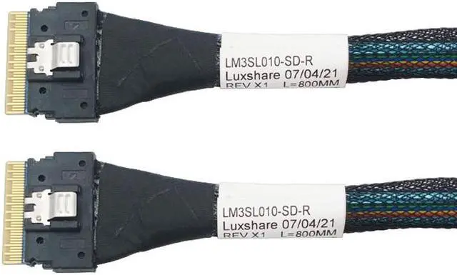 Alt view image 5 of 5 - Linkreal PCIe 4.0 SFF-8654 8i to SFF-8654 8i Cable