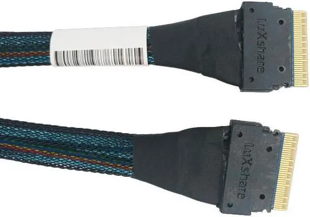 Alt view image 4 of 5 - Linkreal PCIe 4.0 SFF-8654 8i to SFF-8654 8i Cable