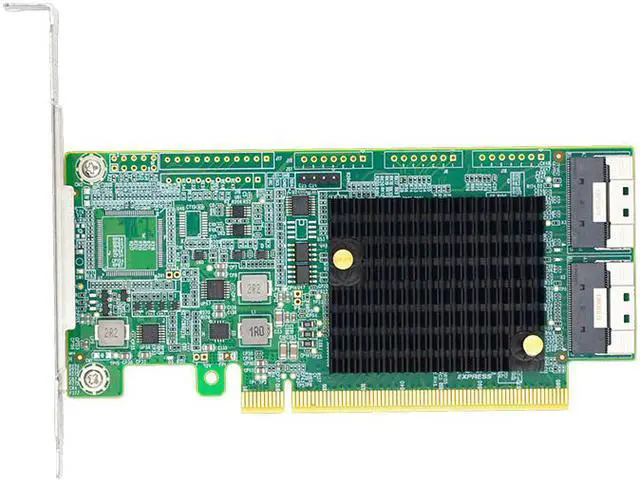 Main image of Linkreal PCIe 4.0 x16 to Two SlimSAS SFF-8654 8i Retimer Adapter