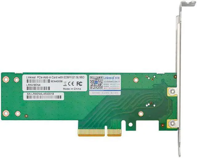 Alt view image 3 of 5 - Linkreal PCIe 4.0 x4 to NVMe EDSFF 1U short E1.S Adapter