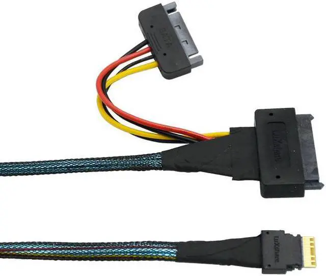 Alt view image 5 of 6 - Linkreal SFF-8654 4i to SFF-8639 U.2 Cable-70cm