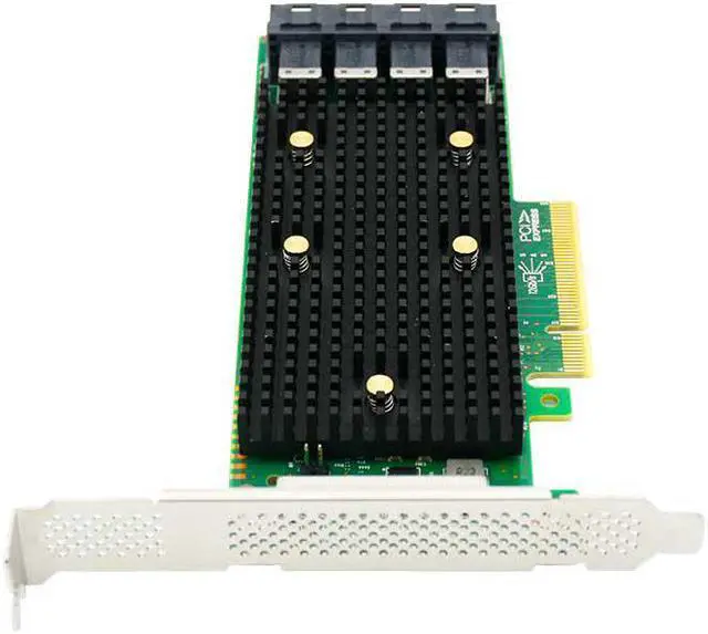 Alt view image 4 of 5 - PCIe x8 to 16 Port Tri-Mode SAS/SATA/NVMe Storage Adapter Card-LRTM9C16-16I Compatible for SAS 9400-16I