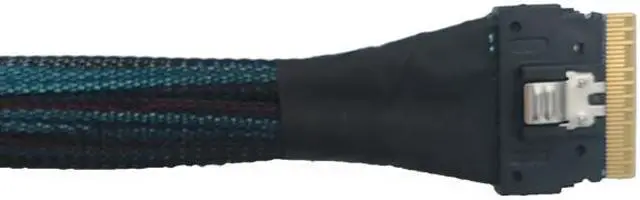 Alt view image 2 of 5 - Linkreal PCIe 4.0 SlimSAS 8i (SFF-8654) to Two U.2 SFF-8639 Cable