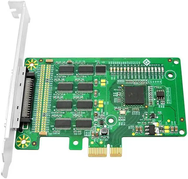 Alt view image 2 of 5 - Linkreal 8-port DB 9 Serial RS-232 PCI Express x1 Controller Card with XR17V352 chips and low profile bracket For POS and ATM Applications