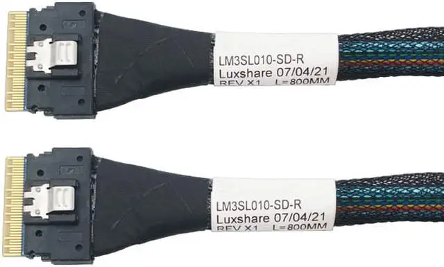 Alt view image 4 of 5 - Linkreal PCIe 4.0 SFF-8654 8i to SFF-8654 8i Cable