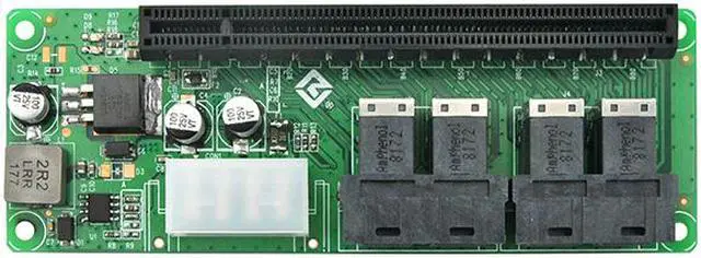 Main image of Linkreal 4 Port SFF-8643 to PCIe x16 Slot Adapter for Servers