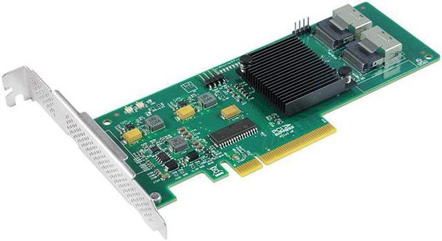 Alt view image 2 of 5 - 8-Port Internal PCI Express SAS/SATA HBA RAID Controller Card, 6Gb/s with SAS2008 Chip, Compatible For SAS 9211-8I
