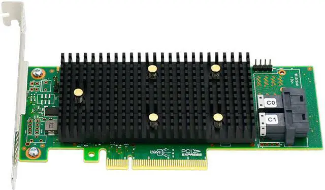 Alt view image 5 of 12 - PCIe x8 to 8 Port Tri-Mode SAS/SATA/NVMe HBA Expansion Card-LRTM9C16-8I Compatible for SAS 9400-8I